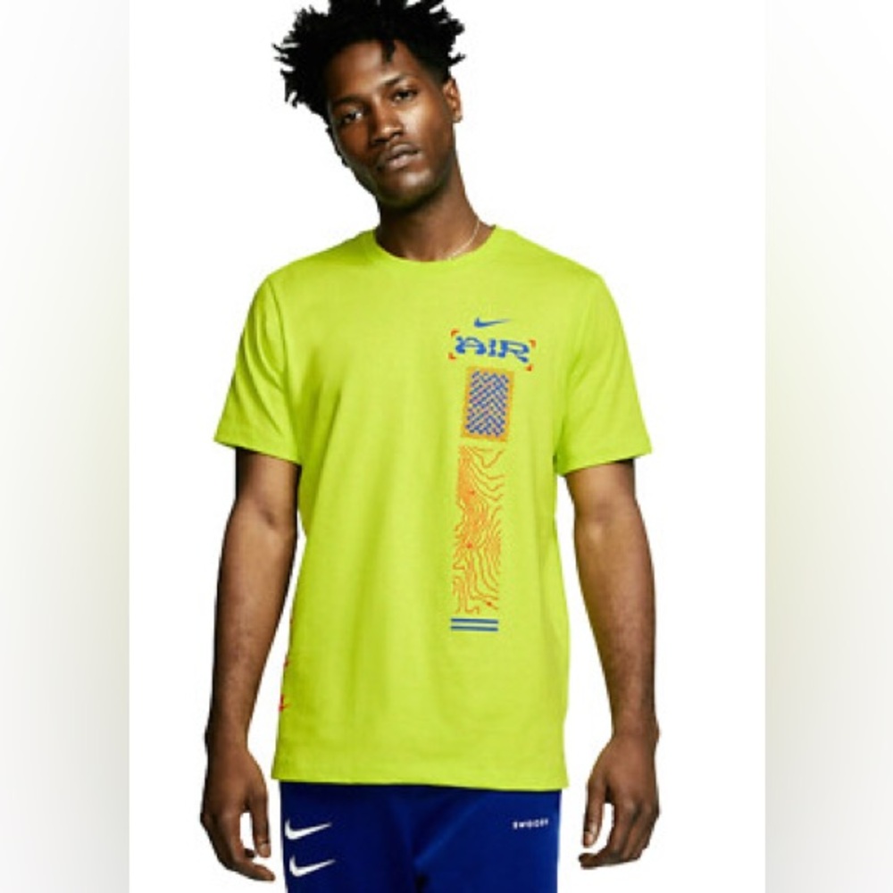 Nike Men's Bright Green Graphic Tee